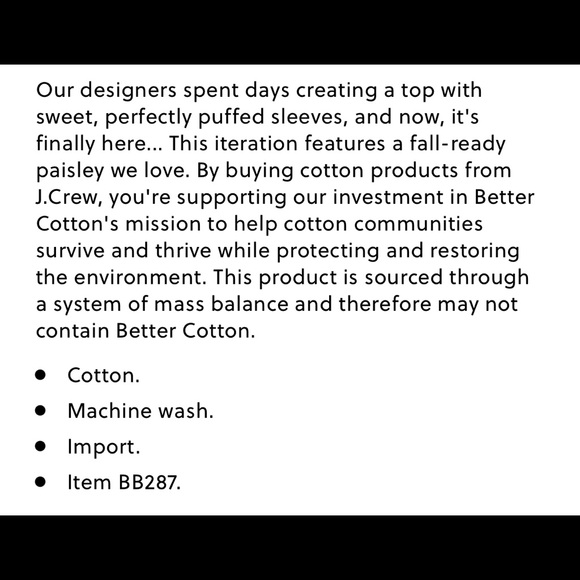 J. Crew Puff-sleeve top in oversized paisley - Picture 12 of 12